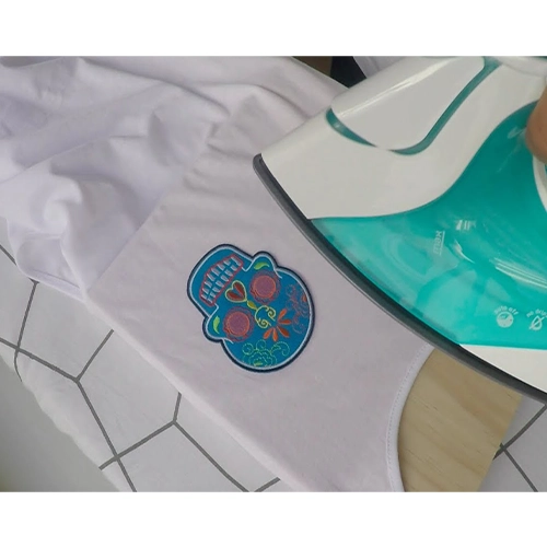 Iron on patch backing