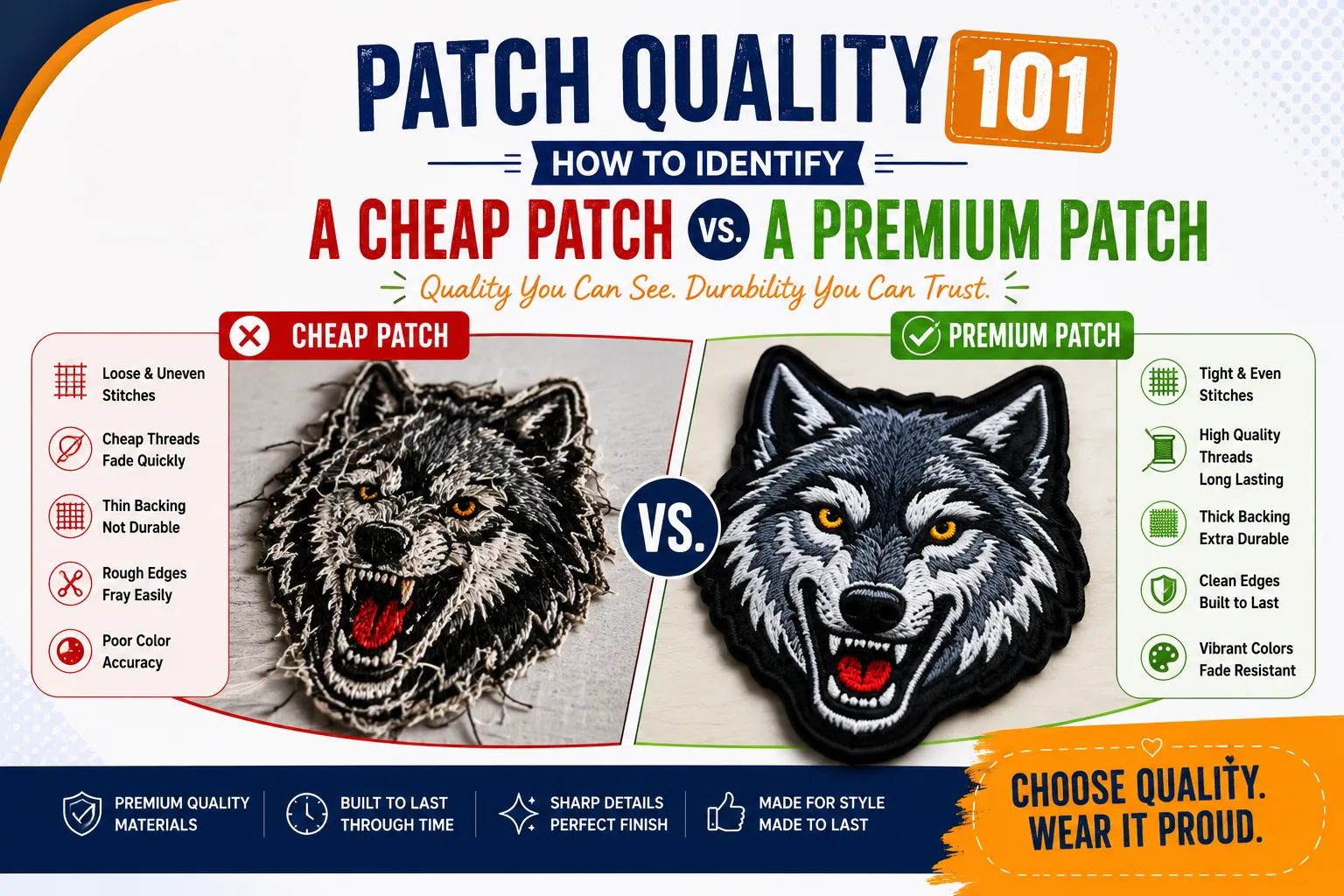 Patch production in a workshop