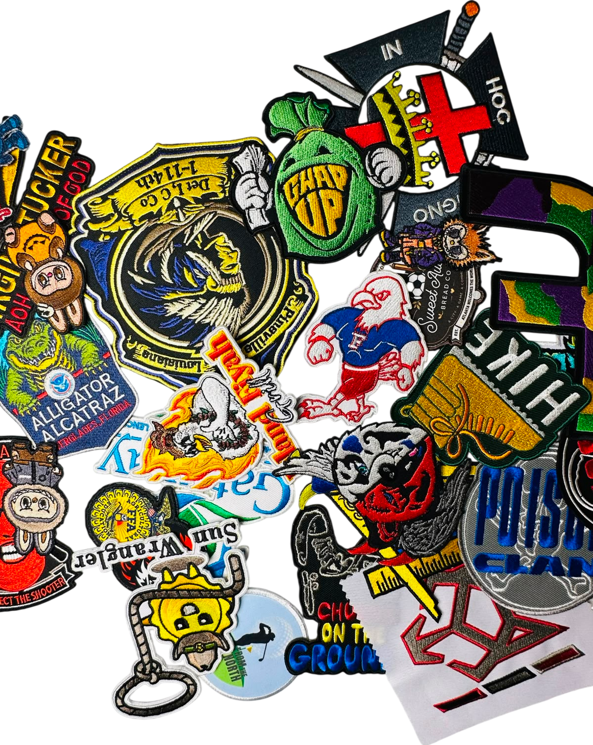 Leather Patches in production
